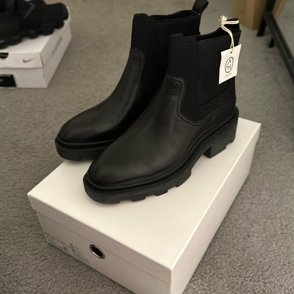 ASH black ankle boots